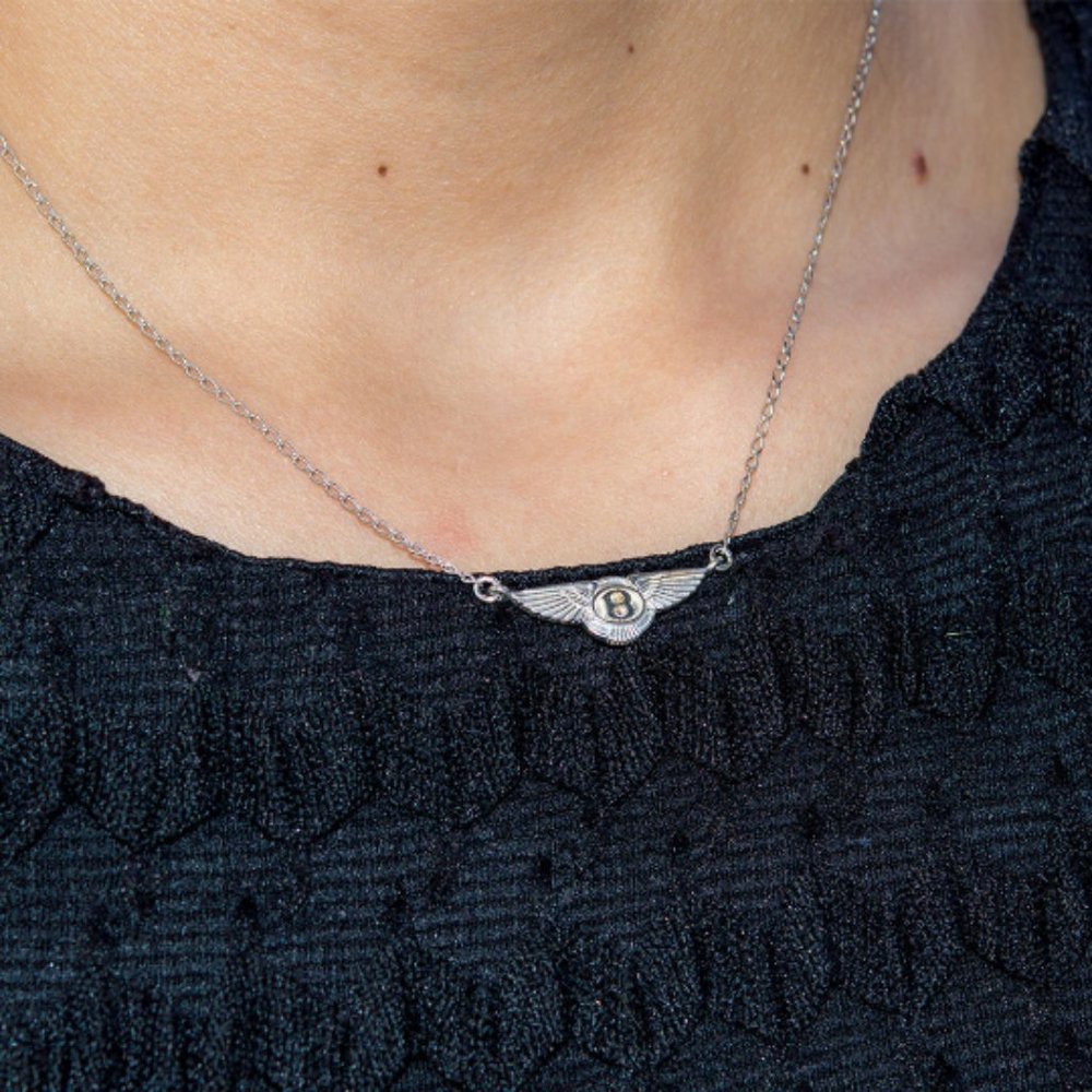Sterling Silver Bentley Flying Pendant Motor Cars